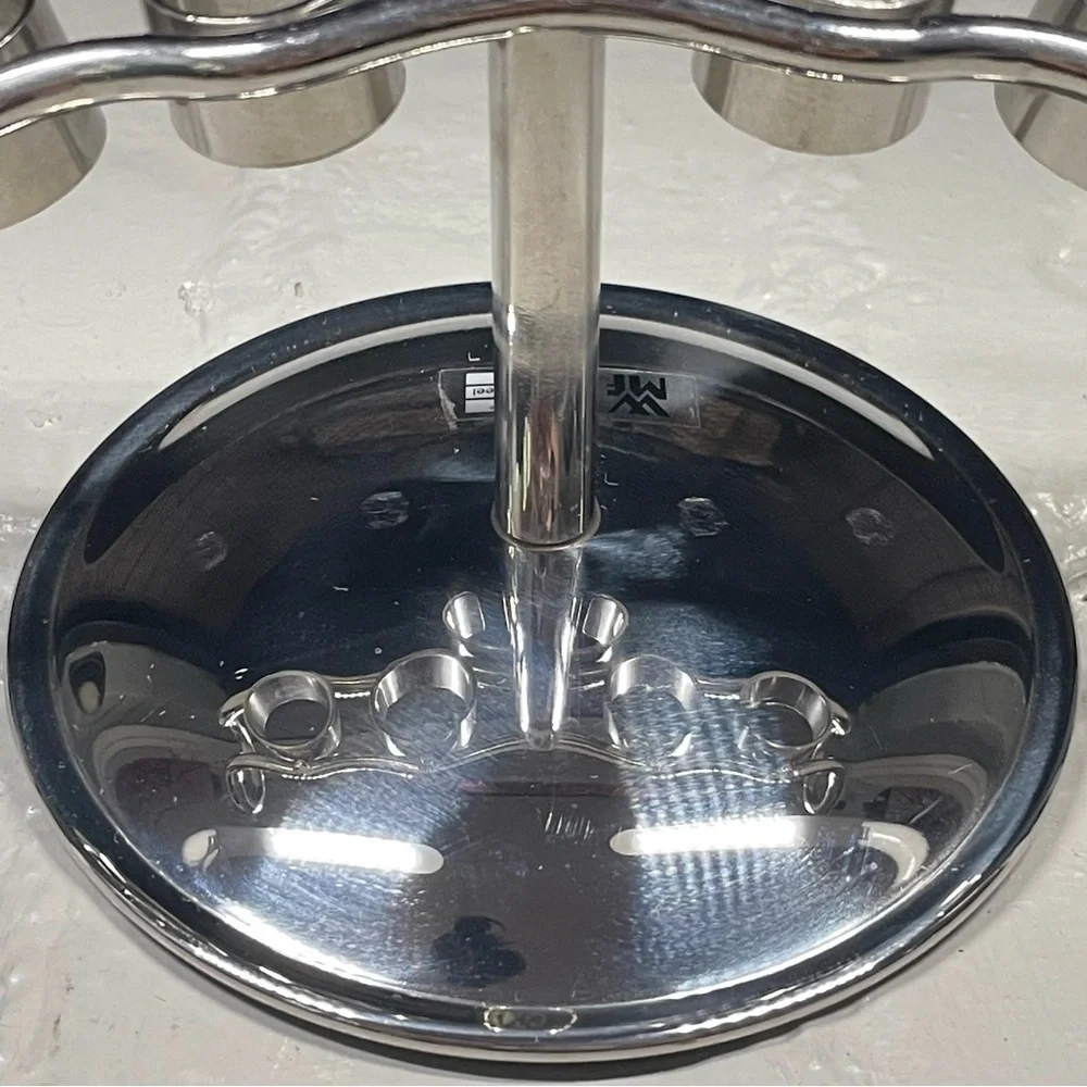 Cromargan WMF stainless steel bar accessories ice bucket and tools holder